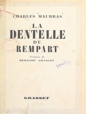 cover image of La dentelle du rempart